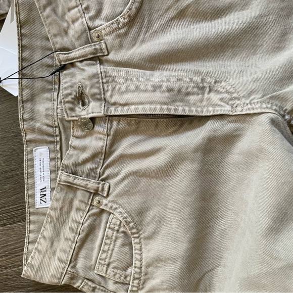 NWT Zara low rise bootcut light grey jeans sz 0/32 - Picture 5 of 7